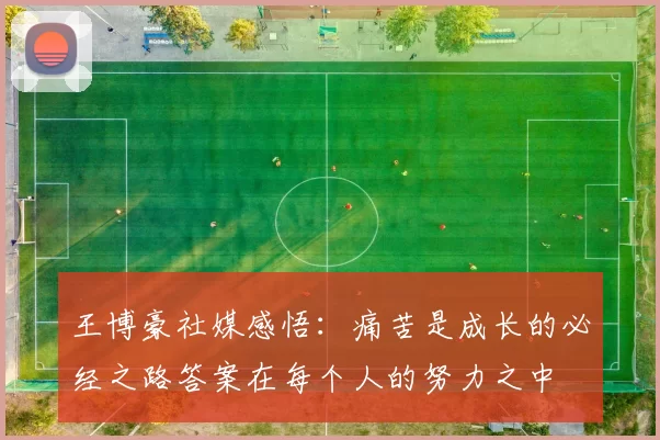 王博豪社媒感悟：痛苦是成长的必经之路答案在每个人的努力之中